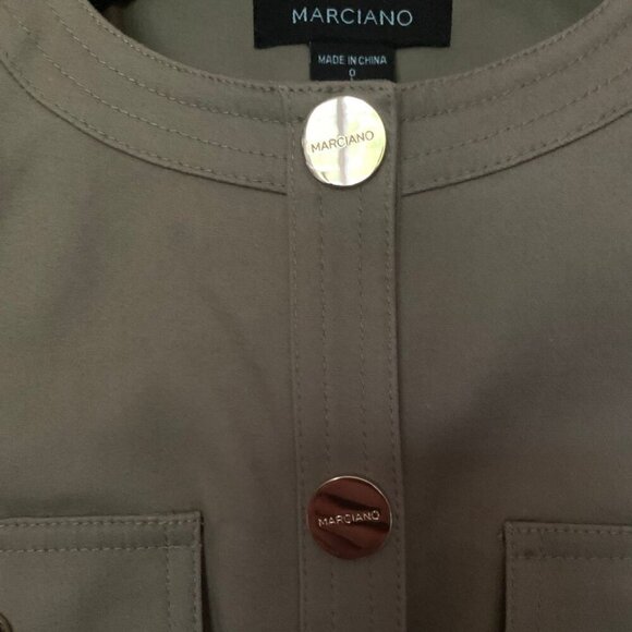 Marciano Olive Green Military Jacket Size 0 XS - Picture 4 of 6